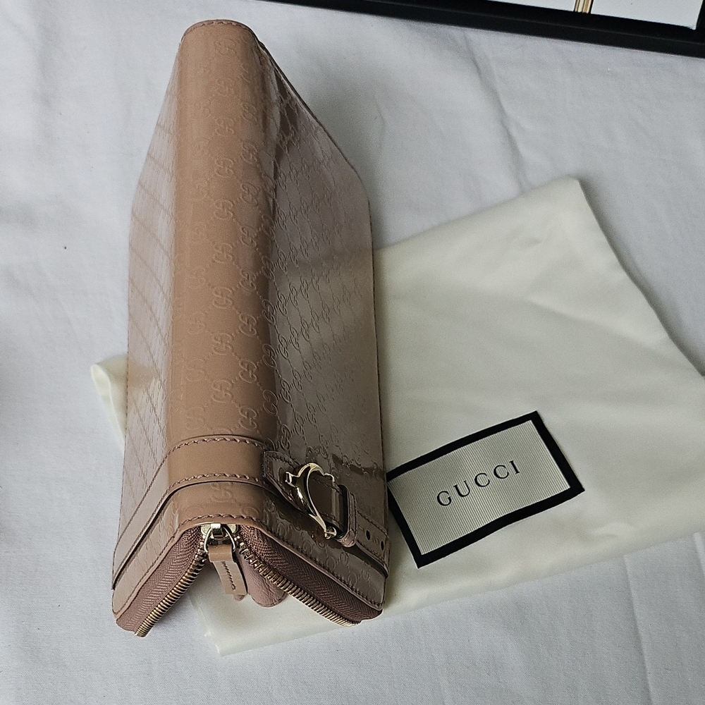 EUC Gucci Tan Wallet with Signature GG Microguccisima Monogram - Picture 14 of 14